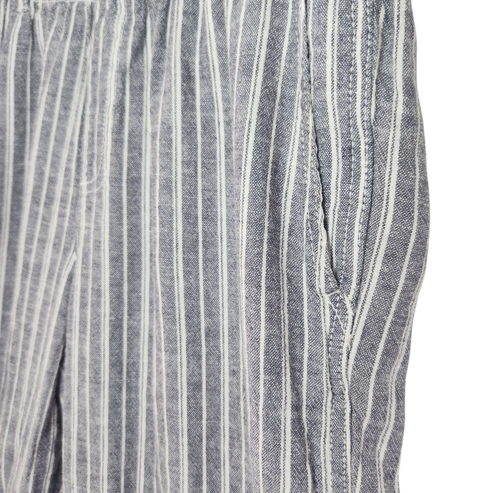 Briggs New York Blue Striped Linen Blend Pants Small - Picture 5 of 13